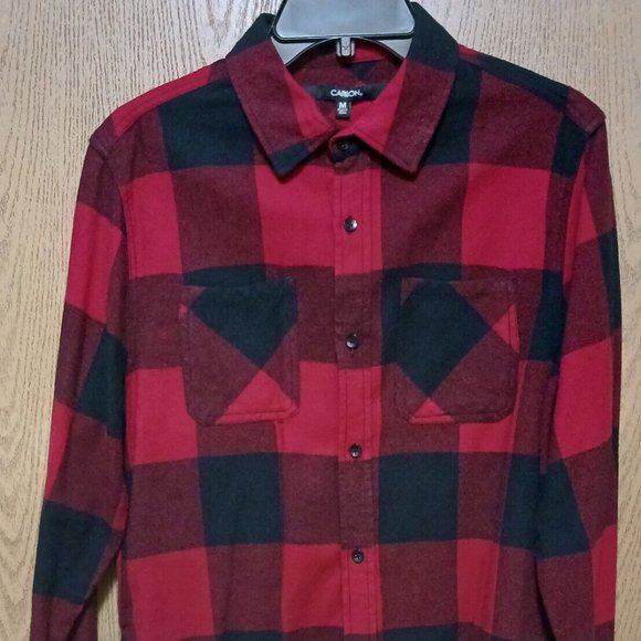 Carbon (Lumberjack)-(Plaid)-(Red/Black)-(Pre-owned)-(New Condition)-(Size M)-$25 - Picture 2 of 4